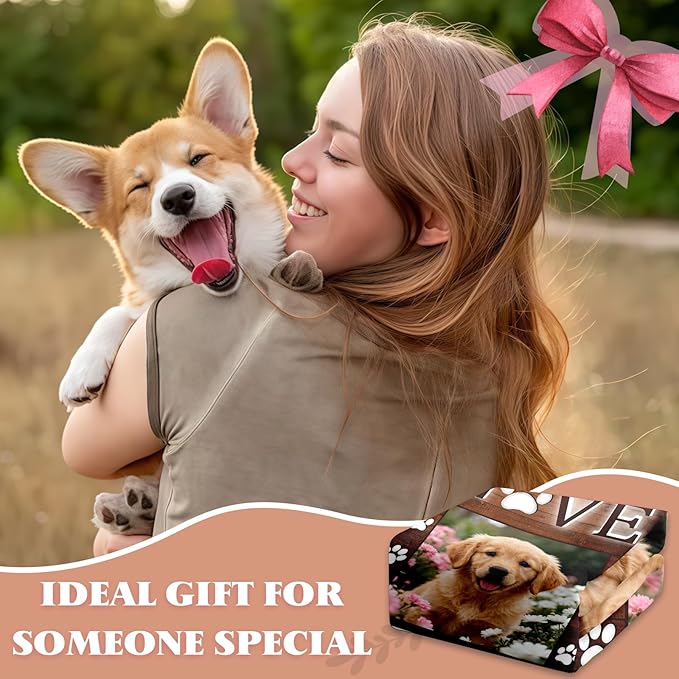 Pet Memorial Blanket Gift - Personalized Dog Memorial Blankets, Pet Sympathy Gifts for Loss of Dogs for Pets Lovers, Dog Bereavement Passing Away Gift, Custom Dogs Blanket