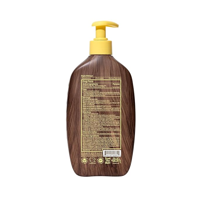 Sun Bum Original SPF 30 Sunscreen Body Lotion - Broad Spectrum Moisturizing Sunscreen with Vitamin E - Hawaii 104 Act Compliant (Made Without Octinoxate & Oxybenzone) - 16 oz (Pack of 2)