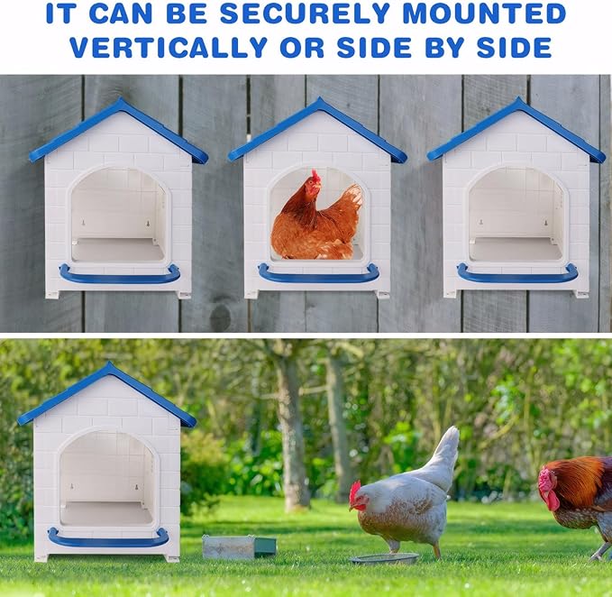 Waterproof Chicken Nesting Boxes for Chickens, Nesting Box for Laying Eggs, Washable Nesting Pad, Wall or Ground Mounted, Indoor & Outdoor Laying for Chicken, Duck, Rabbit, Poultry (1 Pack)