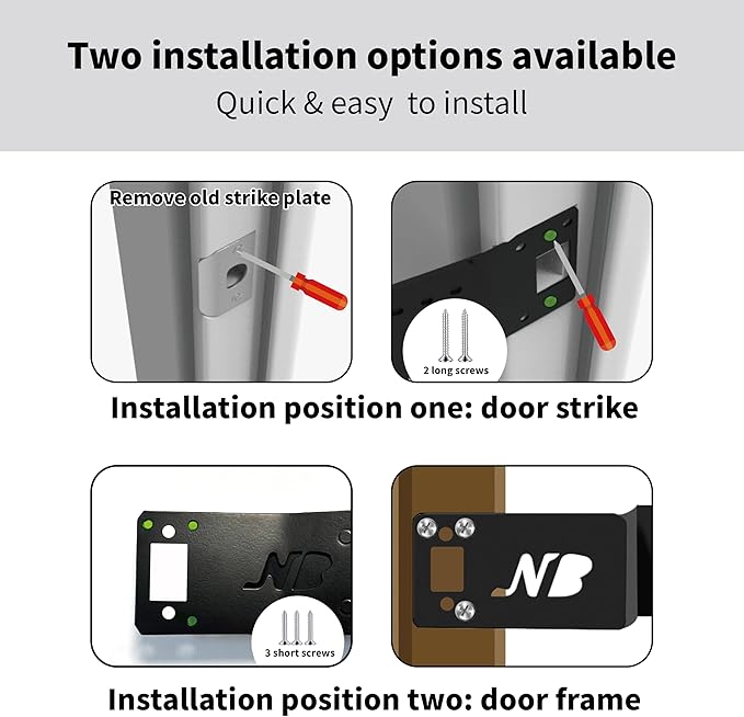 Cat Door Latch, Door Prop for Cats Keep Dogs Out of Cat Feeding Station & Litter Box, Cat Door Stopper with Silicone Anti-Collision Pad, Pet Door Interior Door Alternative, Steel Black
