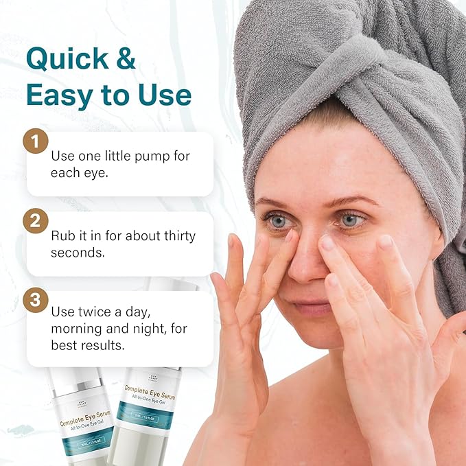 Sun Coast Sciences - Complete Eye Serum by Dr. Mark Rosenberg for Wrinkle Reduction, Dark Spot Fading, and Under-Eye Bags Treatment (Pack of 2)