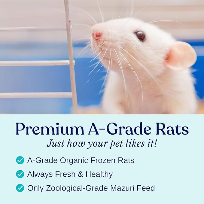 MiceDirect EST. 2003 150 Frozen Mice Small Adult Feeders Snake Food for Juvenile Red Tail Boas Ball Pythons Adult Sand Boas Milks Corn (2.5-3 in) (2850 Grams Min)