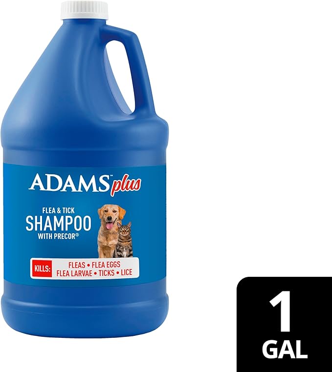 Adams Plus Flea & Tick Shampoo with Precor, 1-gallon
