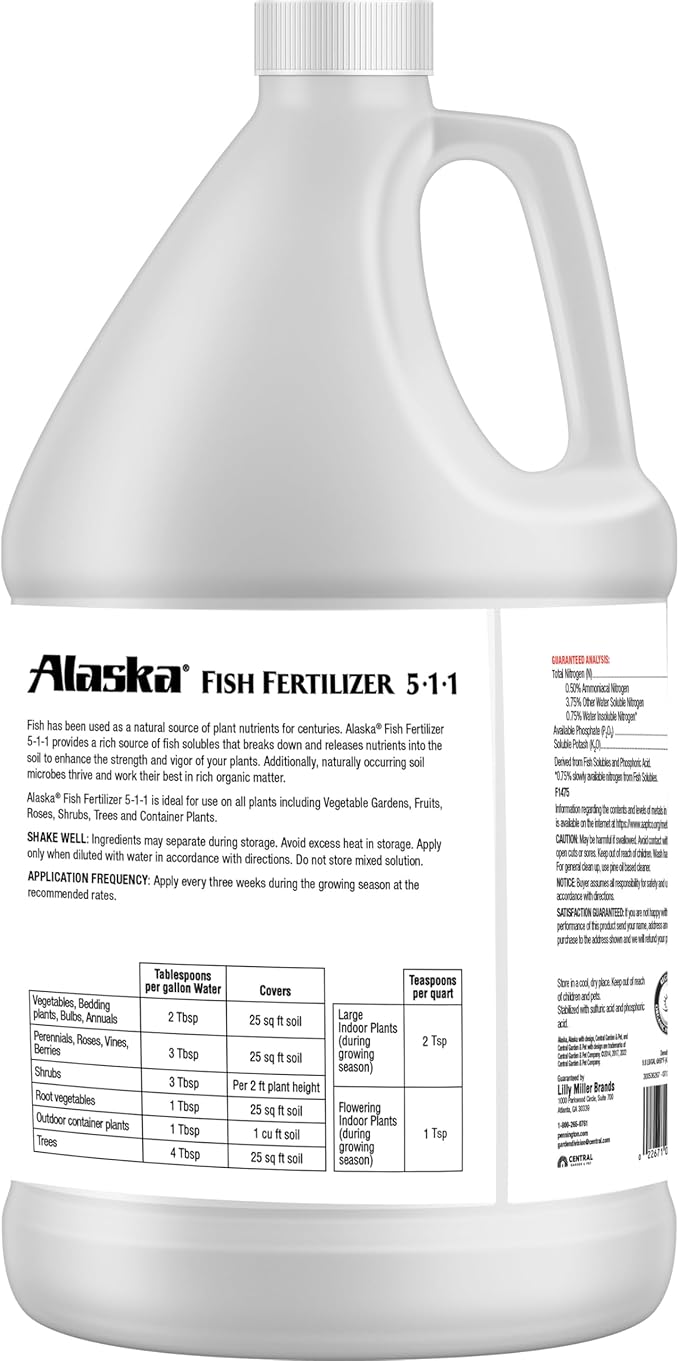 Alaska Fish Fertilizer OMRI Listed 5-1-1, 115 oz