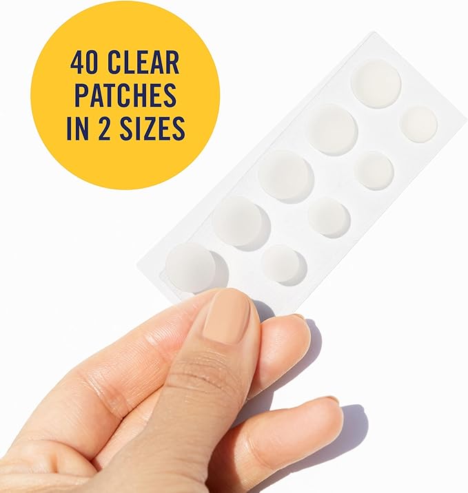 PanOxyl PM Overnight Spot Patches, Advanced Hydrocolloid Healing Technology, Fragrance Free, 40 Count Pack of 1