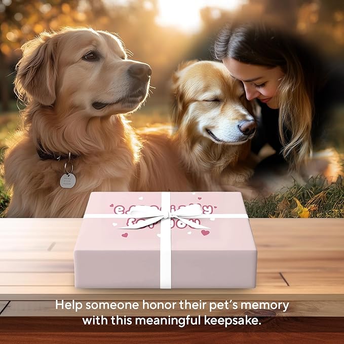4×6 Pet Memorial Photo Frame – Keepsake Remembrance Sympathy Gift for Loss of Dog or Cat – No Longer By My Side But Forever In My Heart – Loving Memory Picture Frame for Pets