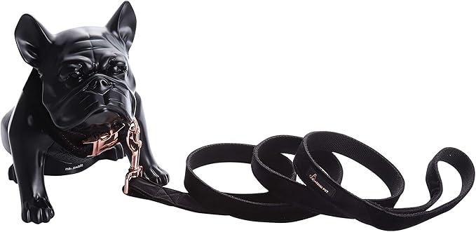 ARING PET Dog Collar and Leash, Velvet Dog Collar and Leash Set, Soft & Comfy, Adjustable Collars for Dogs Medium