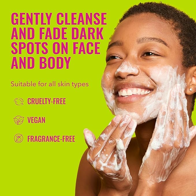 Good Molecules Brightening & Dark Spots Bar Pack 3 – 85 g / 3 oz Each | Soap Free Face & Body Cleansing Bar with Tranexamic Acid, Kojic Acid & Niacinamide