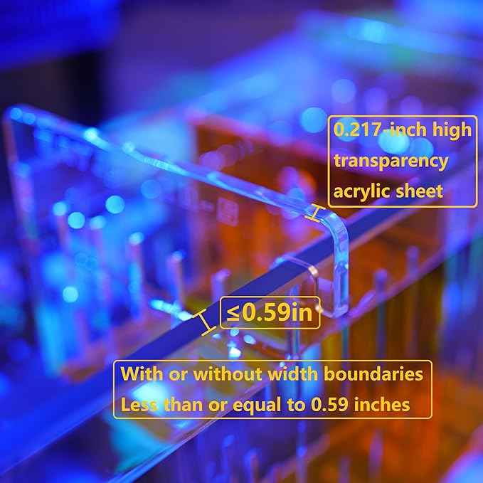 Acrylic Acclimation Box for Saltwater Fish and Reef Coral Quarantine Isolation Box for Aquarium Fish Hydroponic Plant External Breeding Box