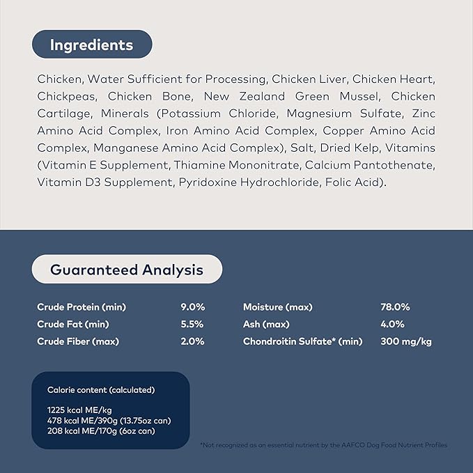 ZIWI Peak Canned Wet Dog Food – All Natural, High Protein, Grain Free, Limited Ingredient, with Superfoods (Chicken, Case of 12, 13.75oz Cans)