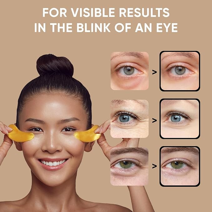 Celor Under Eye Patches for Puffy Eyes and Dark Circles - Eye Masks with Amino Acids & Collagen, Eye Care for Wrinkles - Birthday Gift for Women - Skincare Self Care - USA Tested (60 Pairs)