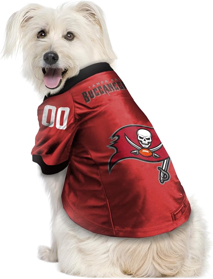 Littlearth NFL Tampa Bay Buccaneers Premium Pet Jersey, Team Color, Medium