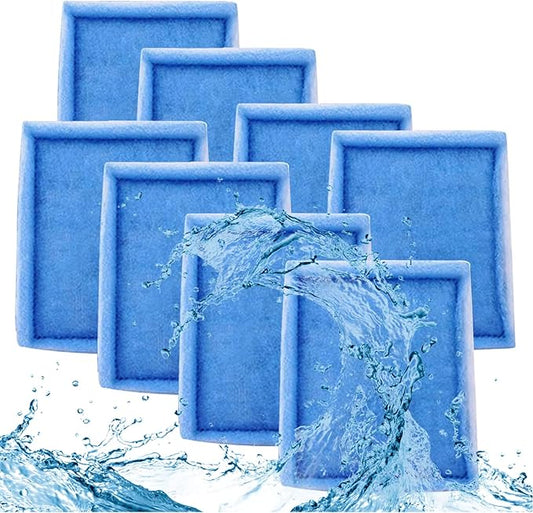10-20 Gallon Aquarium Filters EZ-Change #2 Filter Cartridge fit Aquarium Filter Cartridge 10 to 20 Power, for Healthier Fish (8 Pcs)
