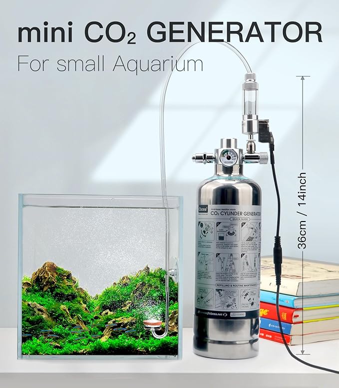 Aquarium CO2 Generator with Solenoid Valve for Aquarium Plants 1L G600mini