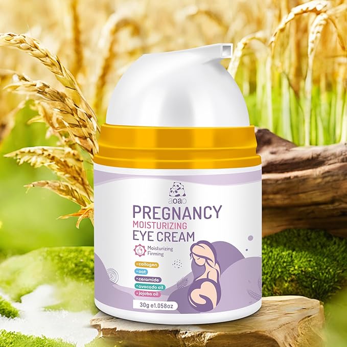 AOAO Plant Formula Hydrating Multi Action Eye Cream, Relieve Wrinkles & Bags, with Collagen and Shea Butter, Pregnancy Eye Care, Healthy and Gentle, 1.058 OZ