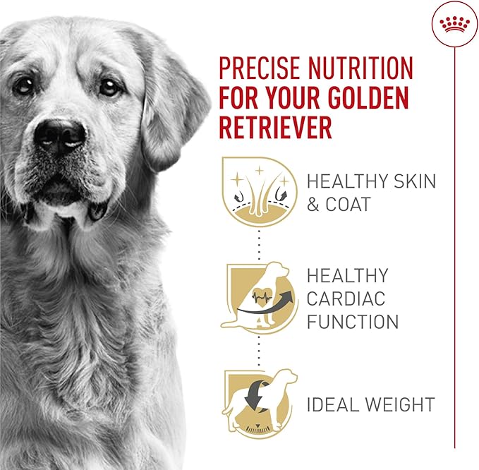ROYAL CANIN Breed Health Nutrition Golden Retriever Adult Dry Dog Food, 17 lbs.