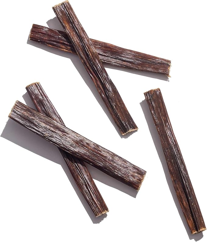 Jack&Pup 6-inch Gullet Sticks for Dogs (25 Pack) Esophagus Dog Treats, Long Lasting Chew, Beef Jerky for Dogs
