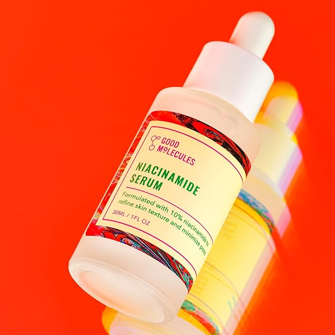 Good Molecules Niacinamide Serum - 10% Niacinamide to Target Blemishes, Nourishment, and Skin Tone - Ultra Hydrating Serum and Brightening Skin Care for Face