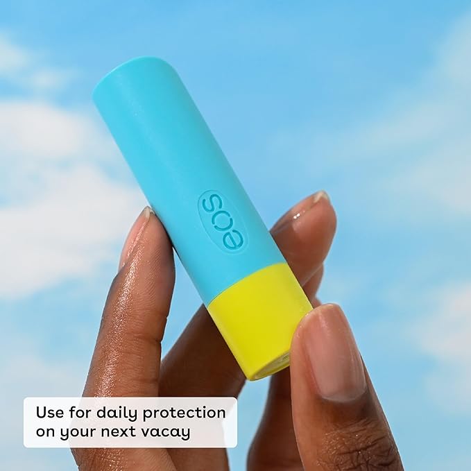 eos Natural SPF 15 Lip Balm- Pineapple Coconut, Daily Protection, Water Resistant, SPF Lip Balm, Sun Care, Sunblock for Lips, 0.14 oz