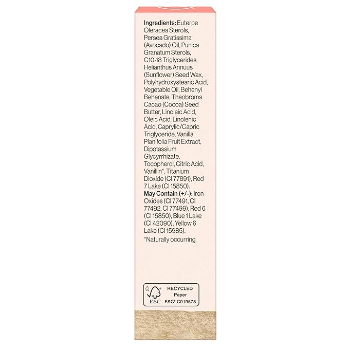 Honest Beauty Moisturizing Vegan Tinted Lip Balm, Antioxidant-Rich Acai Extracts, Avocado Oil, Paraben-Free Cruelty-Free, Dragon Fruit