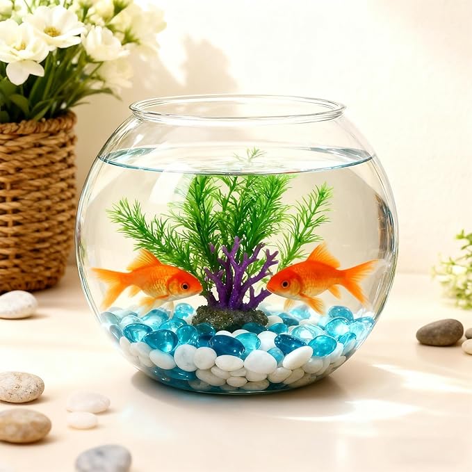 Fish Bowl - Clear Shatter-Resistant Aquarium Accessories | Clear Bubble Planter Fish Bowl - for Table Centerpiece Party Decorations Home Event Indoor