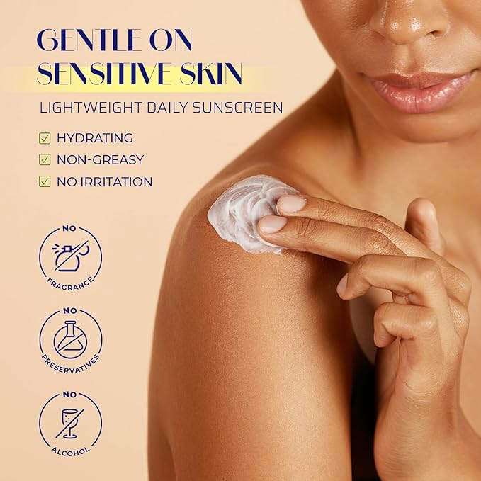 Beef Tallow Sunscreen SPF 50: Natural Tallow & Zinc Oxide Sunblock Cream for Face & Body - Sun Protection with Non Greasy Formula for Women and Men - Water-Resistant 3 oz (85 g)