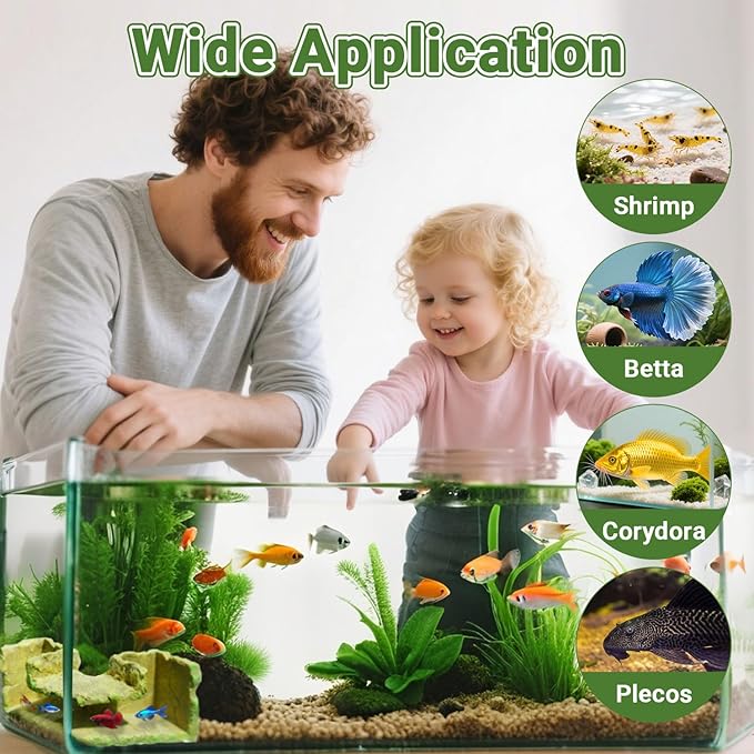 Underground Resin Rock Dual Hole Hideout - View Fish in Natural Corner Tunnel | 5.3×5.3×2.8" | Ideal for Shrimp, Betta, Plecos