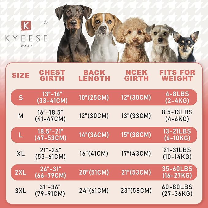 KYEESE 3Pack Dog Sweater Pullover Dog Sweaters for Small Dogs Girl Cat Sweaters with Sleeves Soft Pet Coat Comfy Pet Fleece Sweater Lightweight Dogs Sweatshirt Stretchy Cat Clothes for Cold Weather