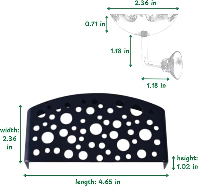 Aquarium Shrimp Hideout with Feeding Tray set, Shrimps Hides with Mini Fish Bowl, Shrimp Tunnel Aquarium Cave and Feeder Dish, Shrimps Shelter and Breeding Supplies, Small Fish Tank Accessories (Cave)