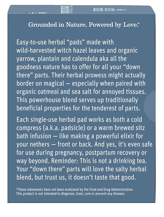 Earth Mama Herbal Sitz Bath | Pregnancy & Postpartum Essentials, Soothing Sitz Bath for Hemorrhoids with Witch Hazel, & Calendula, 6-Count