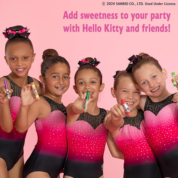 Lip Smacker Sanrio Hello Kitty & Friends Pack - 10 Moisturizing Lip Balms, Hydrating & Protecting - Cruelty-Free