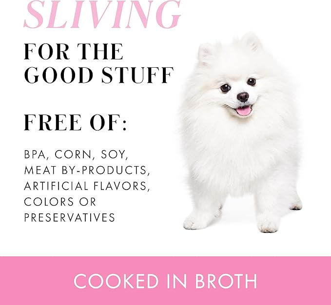 Weruva Paris Hilton Pamper Like Paris Natural Wet Dog Food, Chicken and Rice, 2.75oz Cup (Pack of 10)