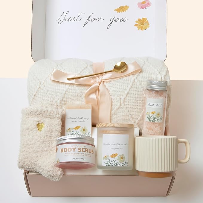 Get Well Gifts for Women – Birthday Spa Self Care Care Package, Hug in a Box Gifts for Women, Inspirational New Mom & Best Friend Gift