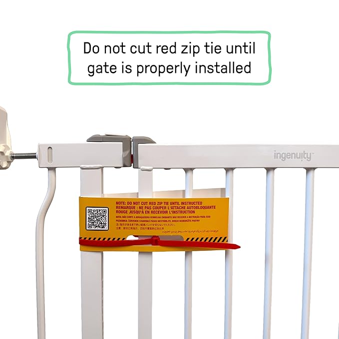 Ingenuity Decorative Extra Tall Baby Gate & Dog Gate, 28.5"-48" Wide, 36" Tall, Hardware or Pressure Mounted, Install on Top or Bottom of Stairs, Banister, or Doorway - Bronze