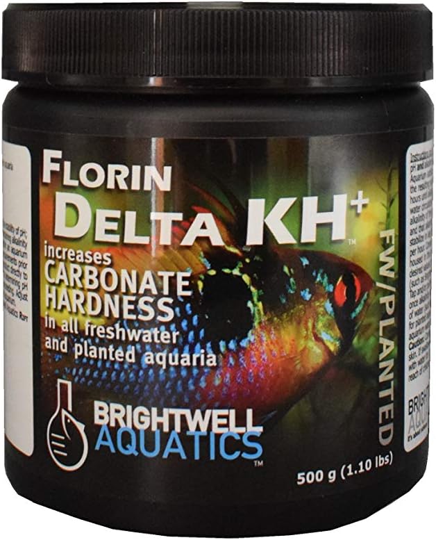 Brightwell Aquatics Florin Delta KH+ - Increases Carbonate Hardness and pH Stability in Freshwater and Planted Aquariums 500-g