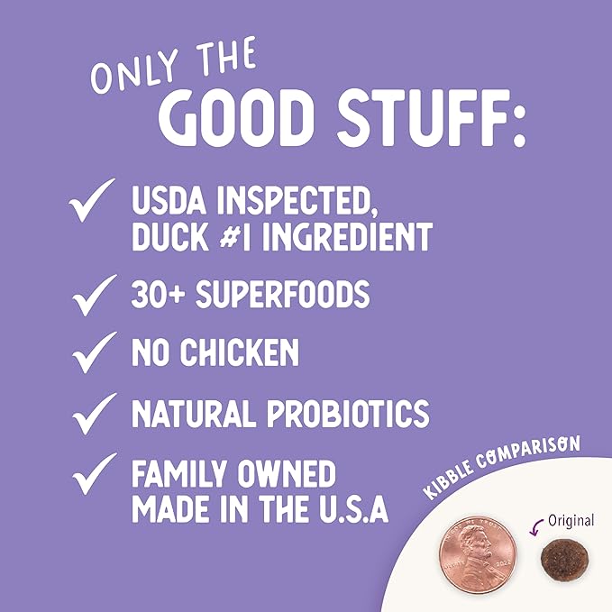 Health Extension Grain Free Duck & Sweet Potato Dry Dog Food - 30+ Superfoods and Probiotics for All Life Stages (4lb)