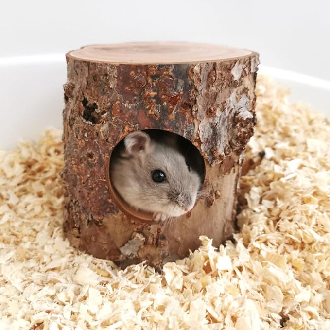 Habitat House Hideout for Hamster Mice, Gerbils Mouse and Other Small Size Animal Pets
