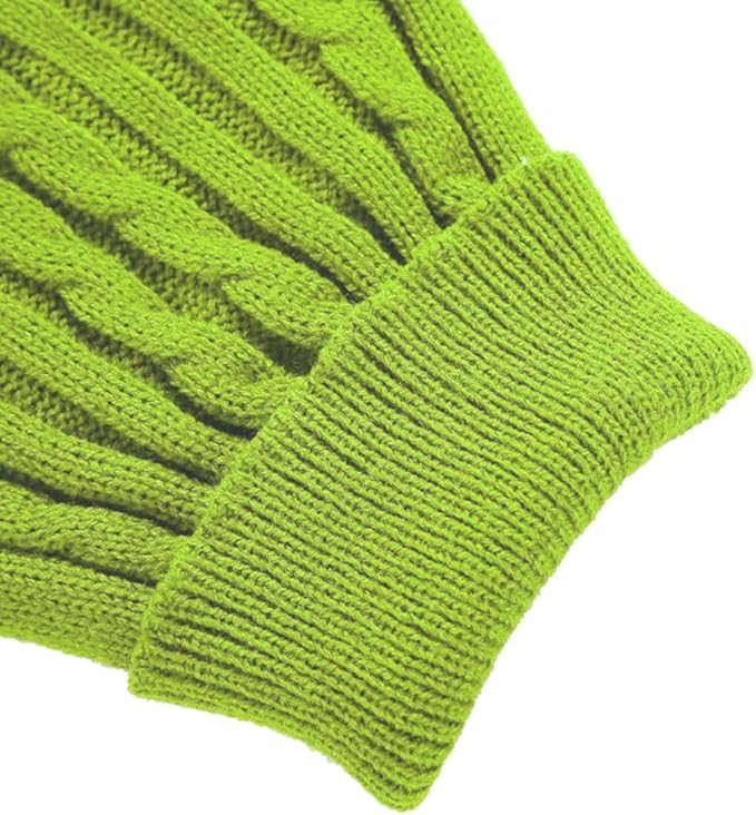 Dog Sweater for Small, Medium, Large Dogs - Warm Winter Classic Turtleneck Pet Clothes - Cute Christmas Coat for Puppies, Cats, Girls, Boys