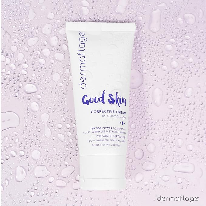 Dermaflage Acne Scar Removal Cream With Peptide Power, Fade Acne, Surgical Scars, Stretch Marks And Wrinkles With Good Skin, 2 oz.