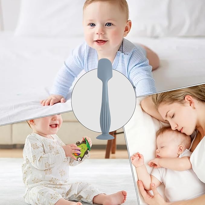 Baby Ointment Applicator - Silicone Nappy Cream Spreader, Smooth Flexible Edge, Hygienic Skin Care Tool, Non-Slip Handle | Compact Travel Cosmetic Scraper Used For Family Outings Or Daily Care Routine