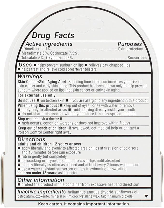 Herpecin L Lip Protectant SPF 30 0.10 oz (Pack of 3)