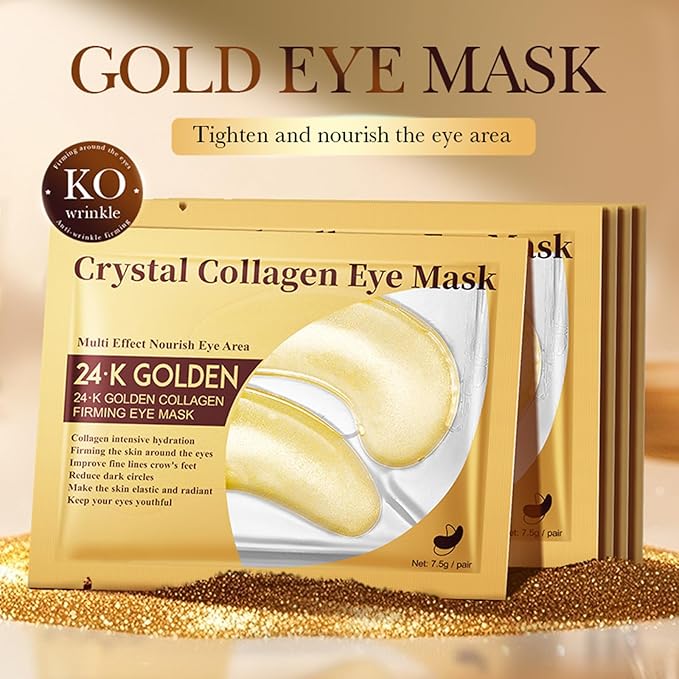 30 Pairs Pink Lip Masks & 24K Gold Eye Masks, Effectively Moisturizing the Skin, Moisturizing Cooling Skin Lines Dark Circles,Wrinkles Fine Lines, Hangover Kit