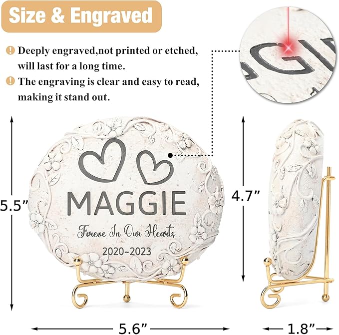 Personalized Horse Memorial Stone, Pet Grave Marker Horse, Horse Headstone, Horse Tombstone, Horse Gravestone, Horse Memorial Gifts