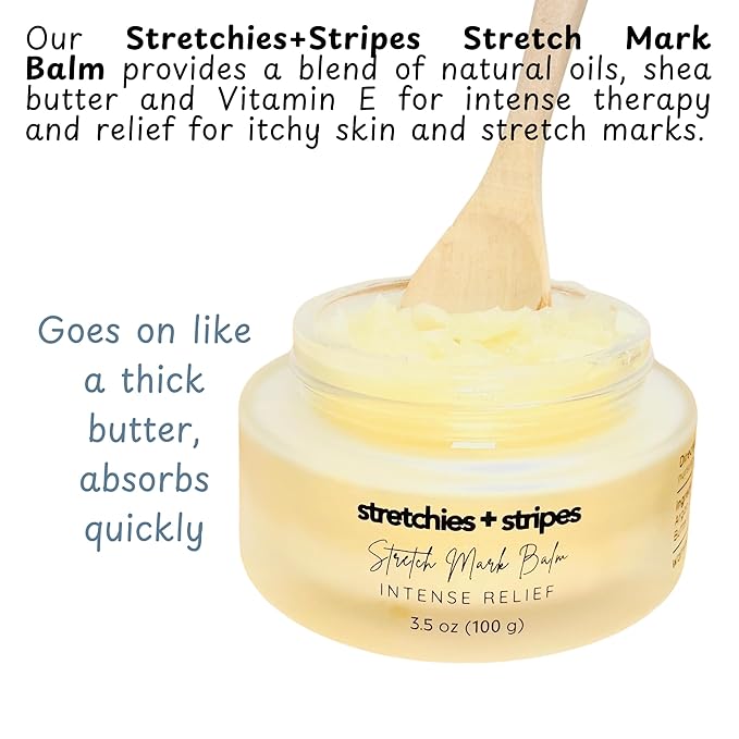 Stretchies and Stripes Stretch Mark Balm | Intense Relief | Pregnancy Safe