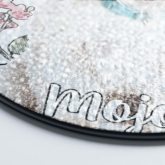 Lovely POD Personalized Horse Stained Glass Suncatcher with Photo, Custom Name Horse Ornament Window Hanging, Home Decor Gifts for Pet Day, Christmas, Memori, Sympathy Gift for Loss of Horse