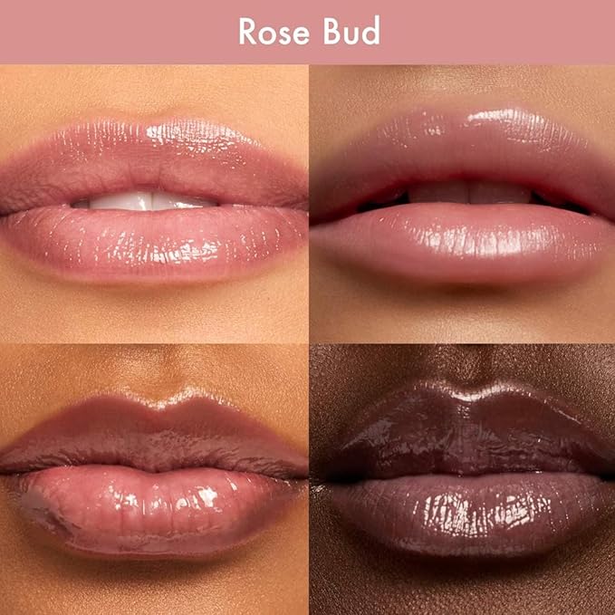 Summer Fridays Dream Lip Oil - Hydrating Tinted Lip Gloss Oil - Non-Sticky Formula with Skincare Benefits for Long-Lasting Softness + Shine - Effortless Beauty Gifts - Rose Bud (0.15 Oz)
