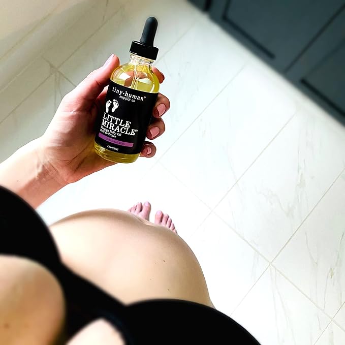 Little Miracle Preggo Belly Oil (Fragrance Free) for Pregnancy Stretch Marks and Itching