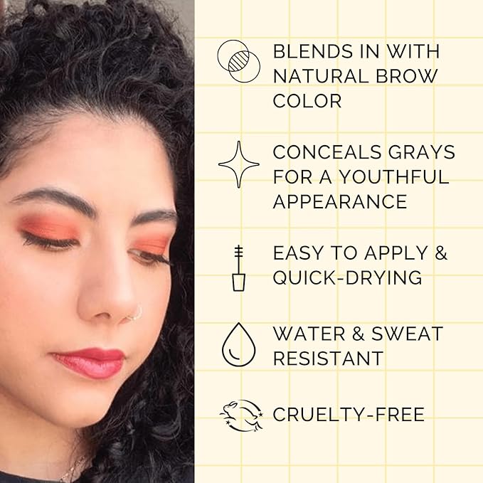 Elizabeth Mott Queen of the Fill Eyebrow Gel ??Tinted Brow Filler, Volumizer & Setter, Natural-Looking Fuller Brows ??Covers Gray Hairs, Water-Resistant, Long-Lasting ??Cruelty-Free, Blonde Shade, 4g