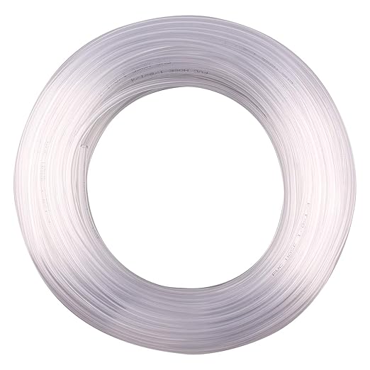 DERNORD PVC Tubing 1/8"ID X 1/4"OD Flexible Clear Vinyl Hose 100 Feet for Food Grade