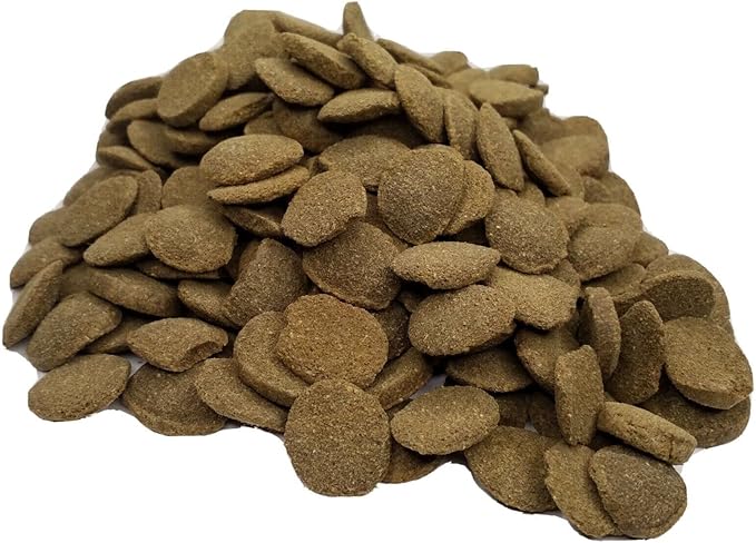 Aquatic Foods Inc. 18mm - 3/4" Wafers, Sinking & Floating for Both Bottom Fish & Surface Fish, Pond Fish, Shrimp, Snails, Crabs, Crayfish…1-lb & 10oz Med Jar